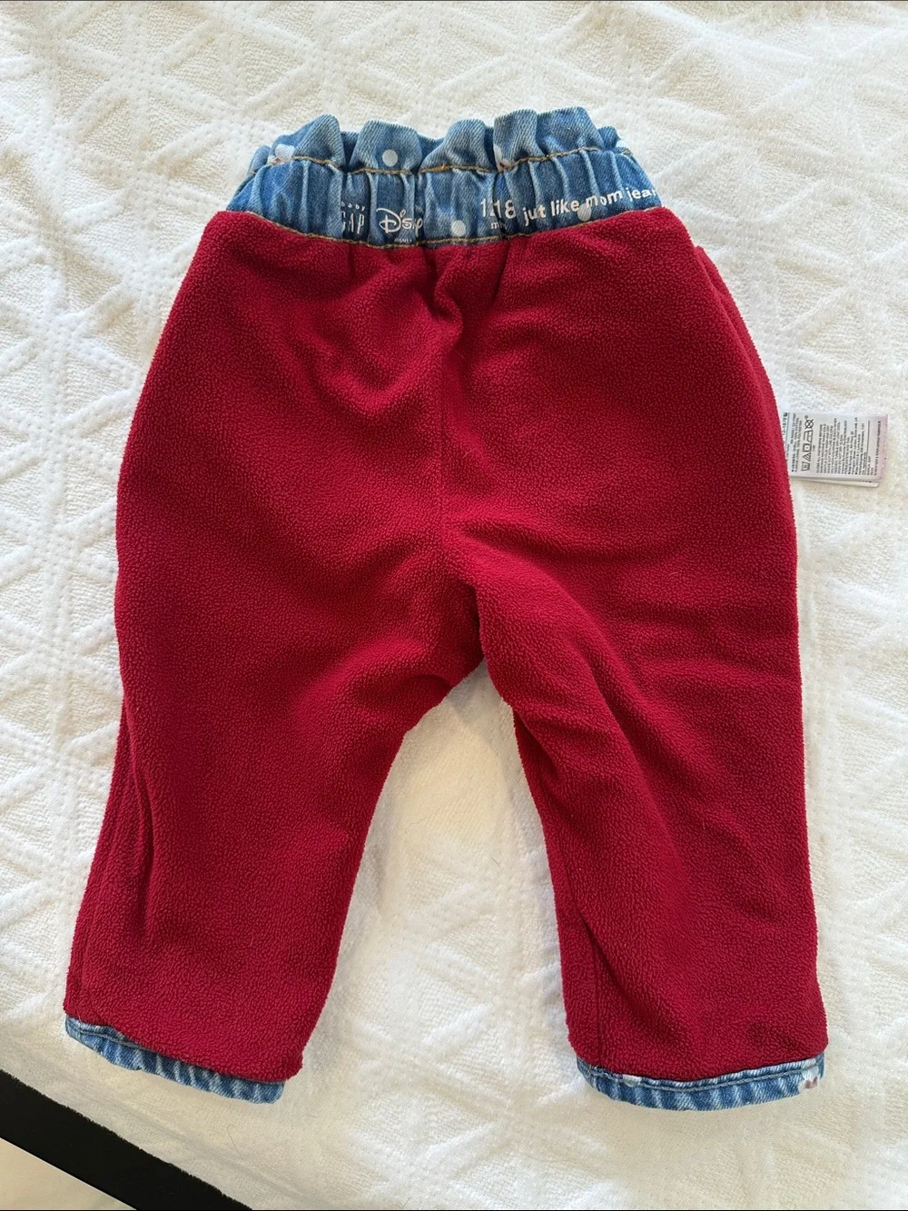 Baby Gap Minnie mouse fleece lined jeans